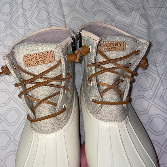 sperry saltwater wool duck boots size 8.5 - Picture 2 of 4